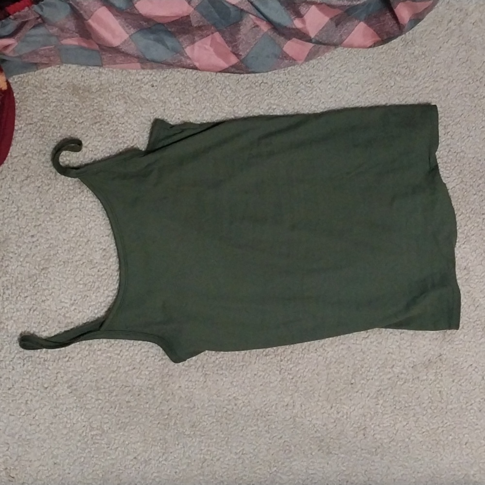 Green tank top